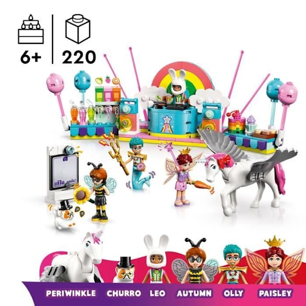 LEGO Friends 42661 Udklædningsfest med enEnhjørning og en Fe - Spil til Piger fra 6 År Flerfärgad