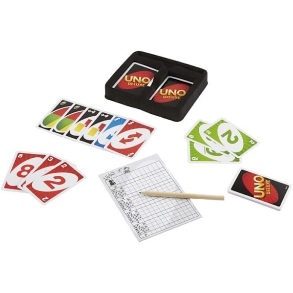 Mattel Spil - Uno Deluxe - Familiekortspil - fra 7 år og opefter K0888 -
