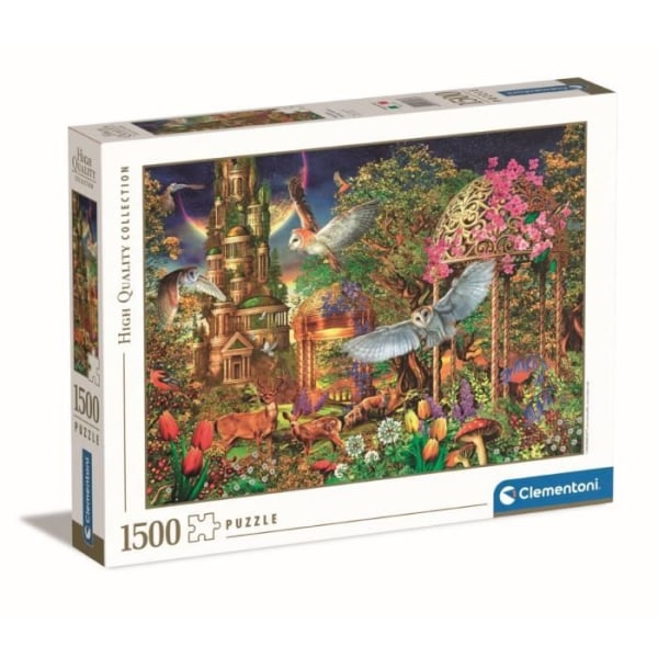Clementoni - 1500p Woodland Fantasy - 59,2 x 84,3 cm - Julisteen kanssa Flerfärgad