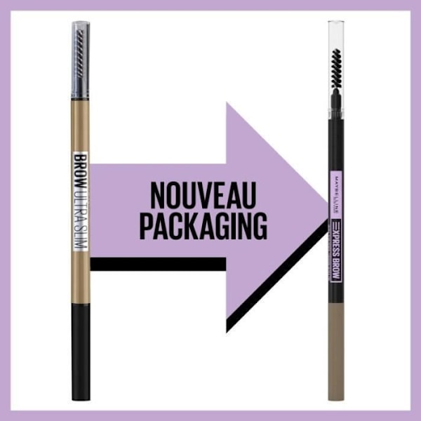 Maybelline Brow Ultra Slim mørkebrun øjenbrynsblyant Dyb brun