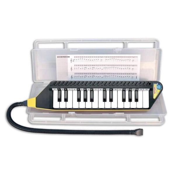 Mouth piano - Bontempi - 25 tangenter - 41 cm - Svart färg - För barn från 3 år