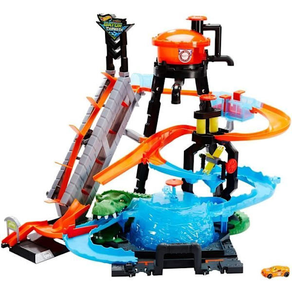 Hot Wheels Circuit - Ultimate Car Wash - Color Shifters Fordon ingår - Pojke - 4 år och uppåt -