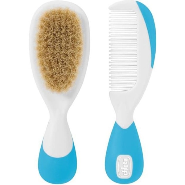 Chicco Brush and Comb Blue 2 kpl Blå