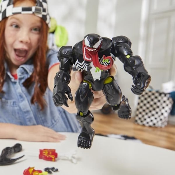 MixMashers Venom Deluxe, 12 cm tilpasselig figur, som kan blandes og kombineres med tilbehør, Marvel, fra 4 år. Flerfärgad