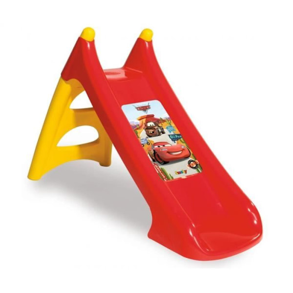 XS CARS 3 slide - Smoby - 90cm rutsjebane - Kompakt opbevaring -