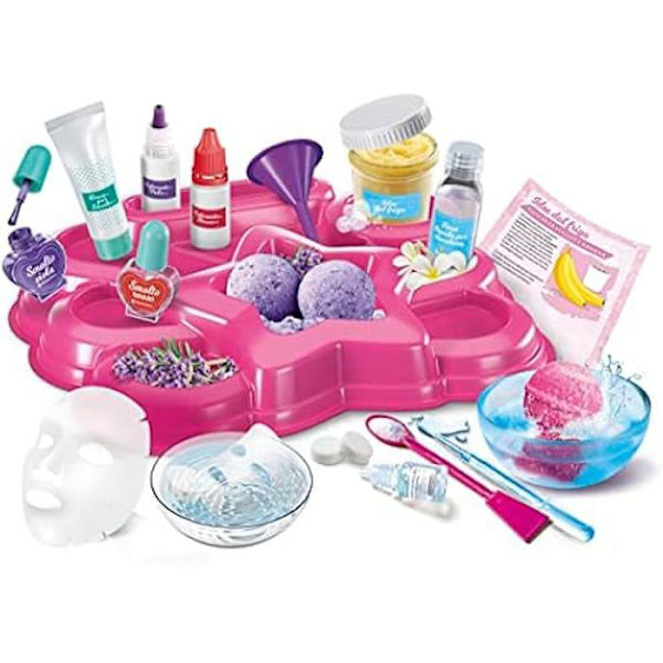 Clementoni Lab-My Beauty Rutine-Laboratory Baby Parfymer, Tvålar, Ansiktsmasker, Vetenskapsexperiment, Vetenskapligt spel 8 år Flerfärgad