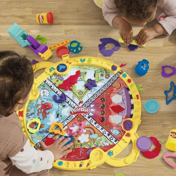 Play-Doh rejsemåtte, opdagelsesboks med modelleringsdej, kunstneriske hobbyer, legetøj til børn fra 3 år og opefter Flerfärgad