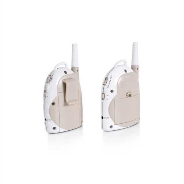 Cangaroo Mommy's Sense babyalarm - 1,3 km rækkevidde - 2 kanaler - Batteriindikator - Beige Beige