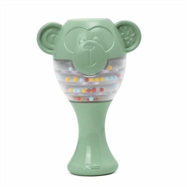 Herätysleikit - Chicco - Apina Marakatit - Kierrätetty muovi - 3 kuukautta - Unisex brun/grön
