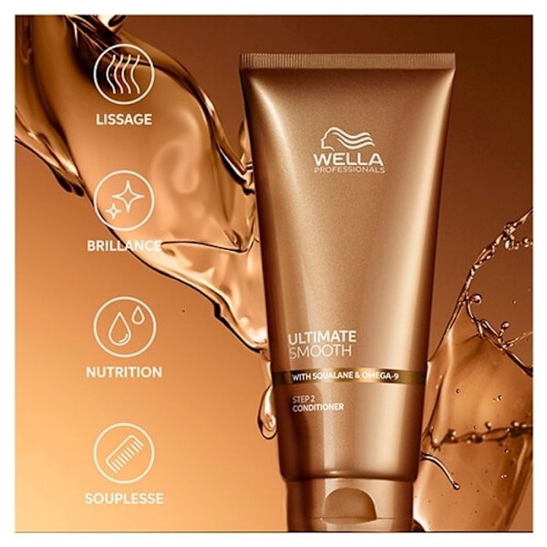 Balsam - Wella - Ultimate Smooth - 200ml - Nærende - Tørre hår