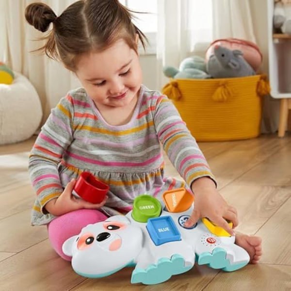 Legetøj - Fisher-Price - Orso Polare Linkimals Puslespilsformer Isbjørn - Melodier - Hvid - 3 år