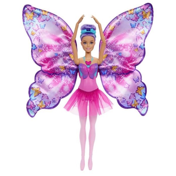 Barbie-Danser til Sommerfugl-Dukke transformation 2 i 1 HXJ10 Flerfärgad