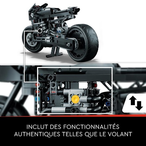 LEGO® Technic 42155 Batman's Batcycle Model Building Motorcykelleksak Samlarobjekt Vit