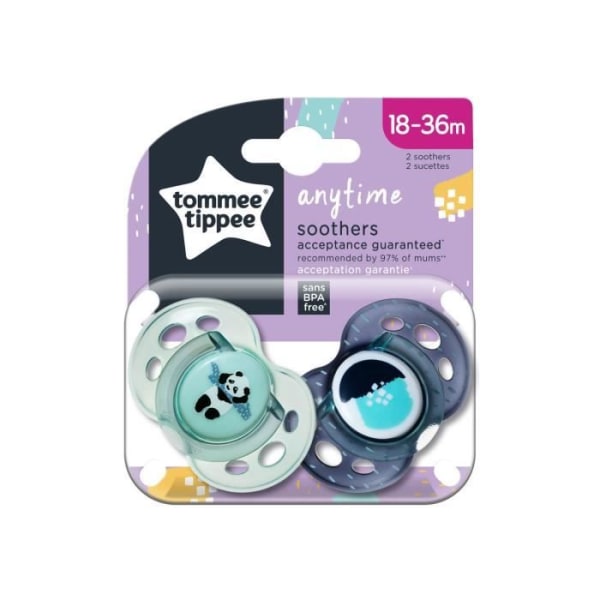 TOMMEE TIPPEE Classic CTN-napp 18-36m Blandad x2