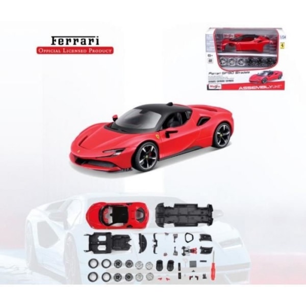 Monterade miniatyrer - Ferrari SF90 - för att montera 1/24 Maisto