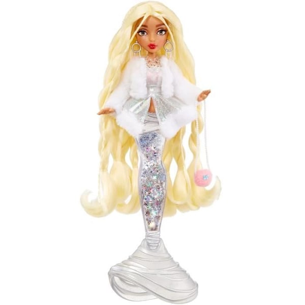 Mermaze Mermaidz - Gwen - Mermaid Fashion Doll 34cm - Skifter farve i vand - Vinterbølger