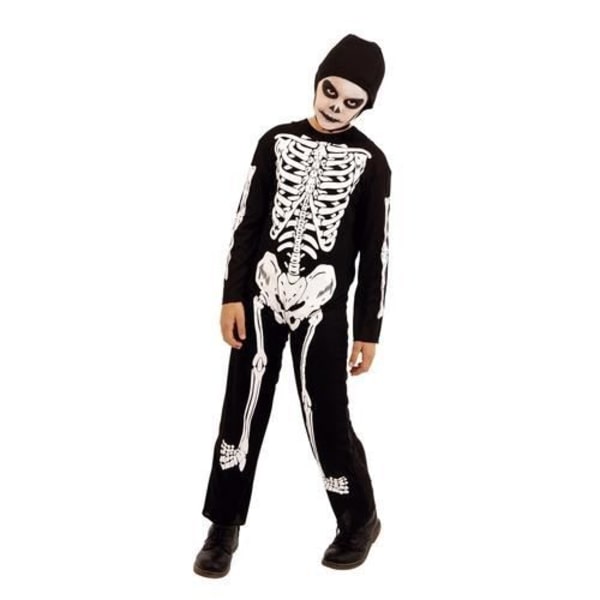 Udklædning - Rubie's - S8516-L - Skelet - Halloween - Størrelse L - Polyester Svart vit