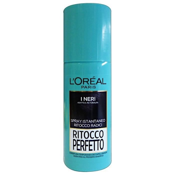 L'OREAL Ritocco perfetto spray nero 75 ml. - hiusten värjäys