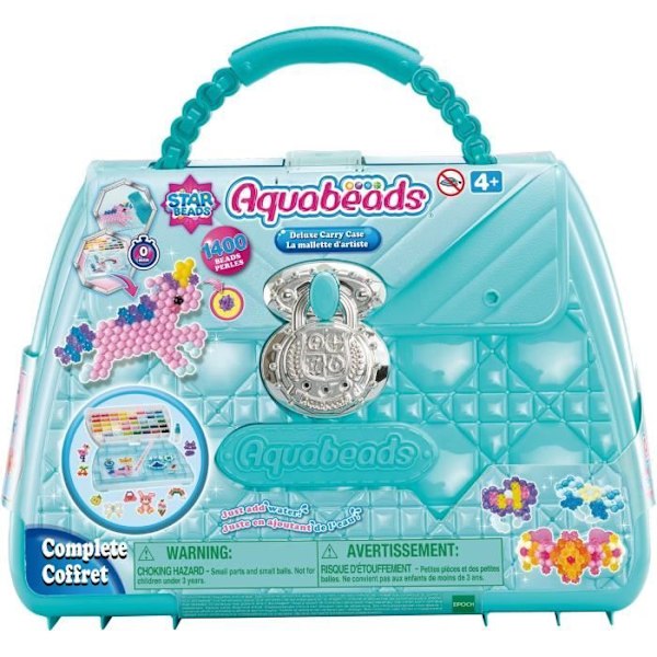 Taiteilijalaukku - AQUABEADS - 31914 - 1400 moniväristä helmeä Flerfärgad