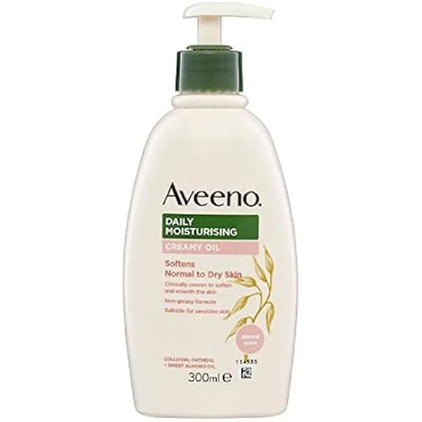 Fugtgivende olie - AVEENO - 300 ml - Kolloid havre - Sød mandelolie - Hypoallergenisk