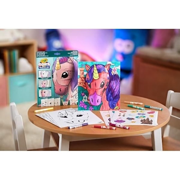 Creative - CRAYOLA - POPS 3D Mystical - Lätt att göra 3D-ritningar! Från 6 år Flerfärgad