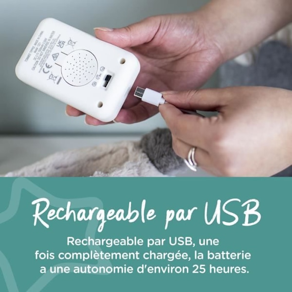 TOMMEE TIPPEE, Luxury Night Light Plysch med CrySensor, 6 lugnande ljud, USB, maskintvättbar, Ollie the Owl kastanj