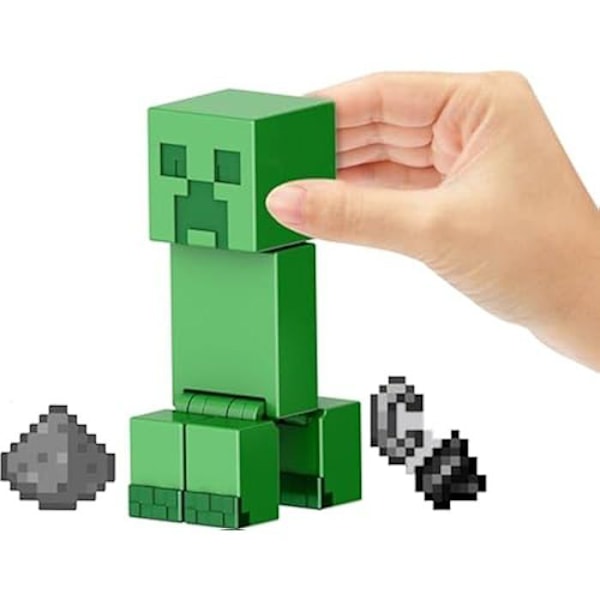 Ledade figurer - MATTEL - HTL80 - 8 cm - Pixelerad design - Tillbehör ingår Mattel
