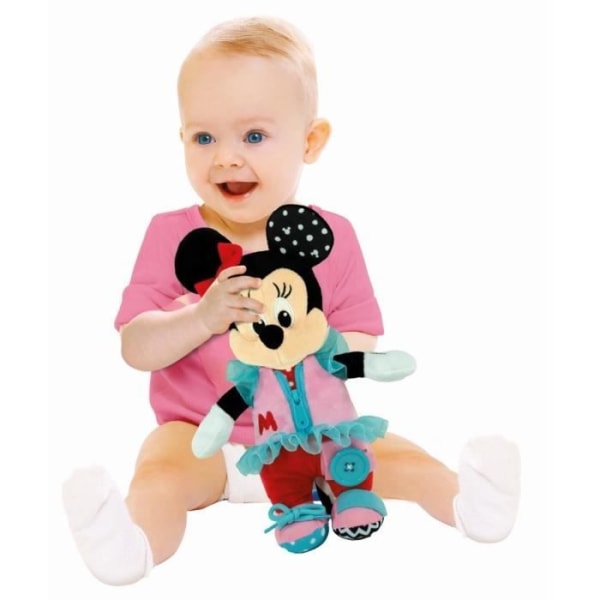 Clementoni - Montessori - Baby Minnie - Pehmo pukeutumiseen Rosa