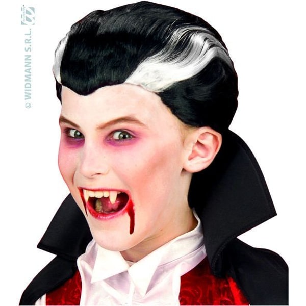 Peruk - Vampyr - Barn - Svart - Utomhus - Vampyrmodell Svart