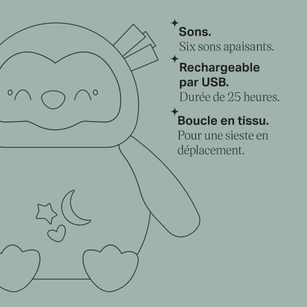 Mini Plys legetøj - TOMMEE TIPPEE - Ollie The Owl - Rejsesøvn - 6 lyde - USB genopladelig - Kan maskinvaskes Mång