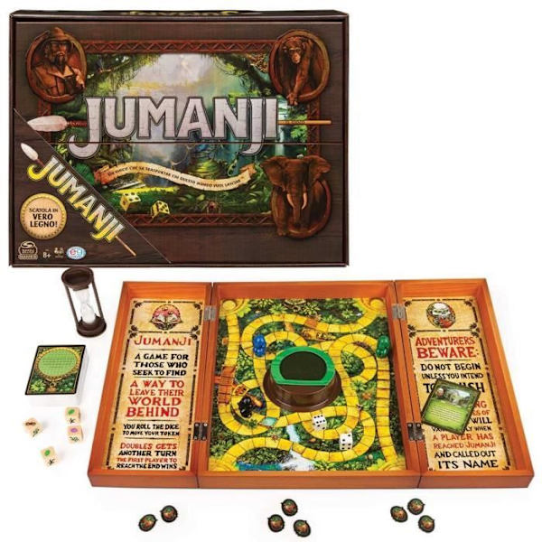 Spørgespil - SPIN MASTER - Jumanji In Legno - Blandet - 2 spillere eller flere - Indendørs
