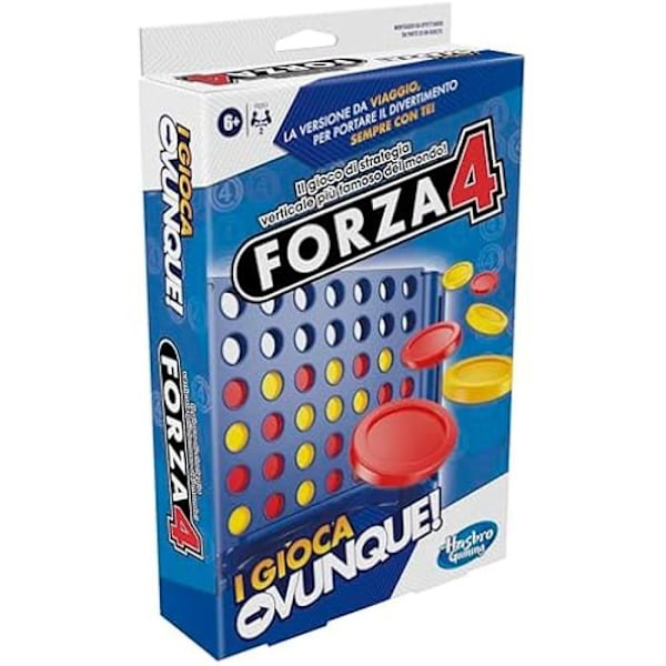 Lautapeli - HASBRO GAMING - Connect 4 Grab and GO - Power 4 - Matkapeli - Sininen Blå
