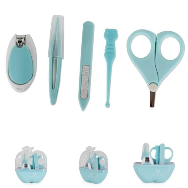 Cangaroo Baby Apple Manikyr Set Nagelsax, Nagelfilspincett [Blå] Blå