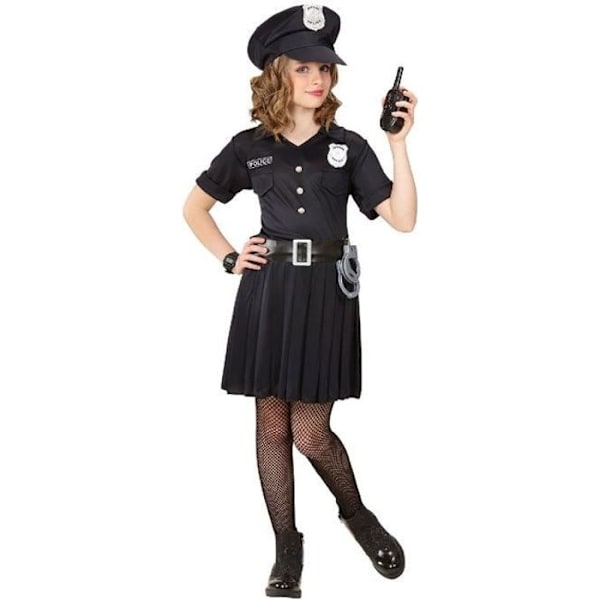 Poliisitytön puku - WIDMANN - 8/10 vuotta - Mekko, vyö ja poliisilakkin mukana - Monivärinen Flerfärgad