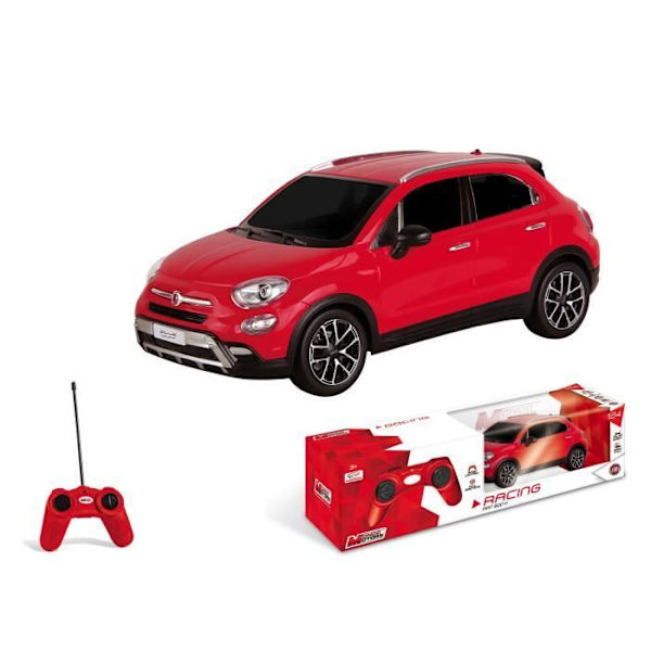 Fjernstyret bil Fiat 500X R/C 1:24 - MONDO - Hard Body - Til børn fra 3 år og derover
