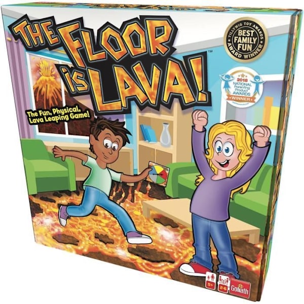 Gulv er lava - Brætspil - GOLIATH - Fra 5 år Flerfärgad