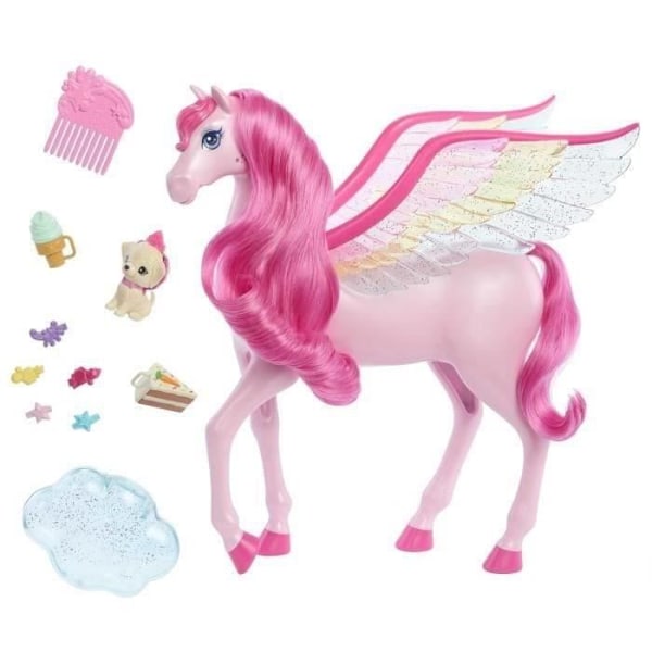 Barbie® - Pink Pegasus lyde og lys - Barbie A Touch of Magic HLC40 Box Flerfärgad