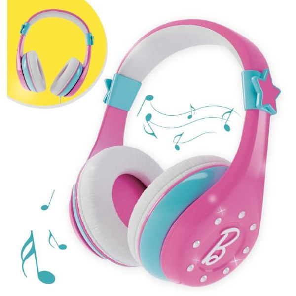 Bluetooth-hörlurar för barn - LISCIANI - Hög kvalitet och lämpliga för små Rosa, Turkos, Vit