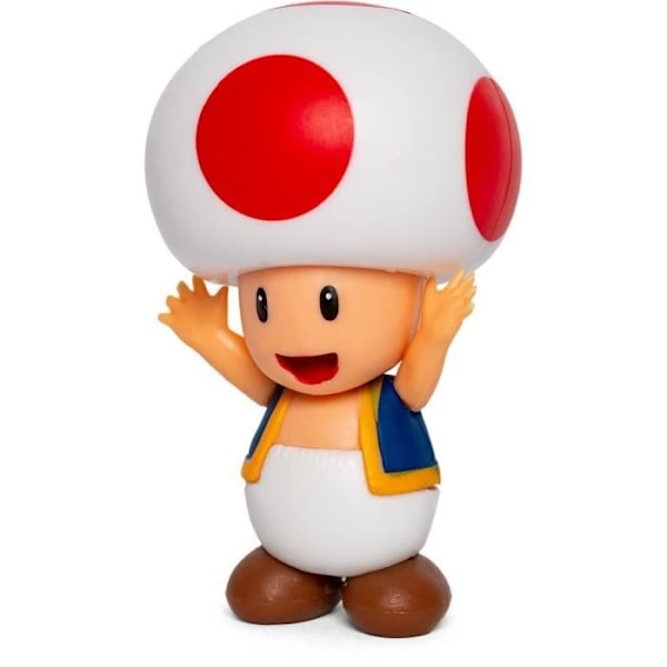 Mario and Friends Figurines Box - JAKKS - Super Mario Mario, Luigi, Princess Peach - 6cm Flerfärgad