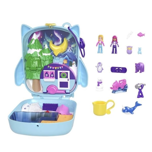 COFFRET HAREKAT SOIRÉE PYJAMA - POLLY POCKET - HKV37 - MINI DU POUPEE POLLY POCKET COFFRET KOMPAKT Flerfärgad