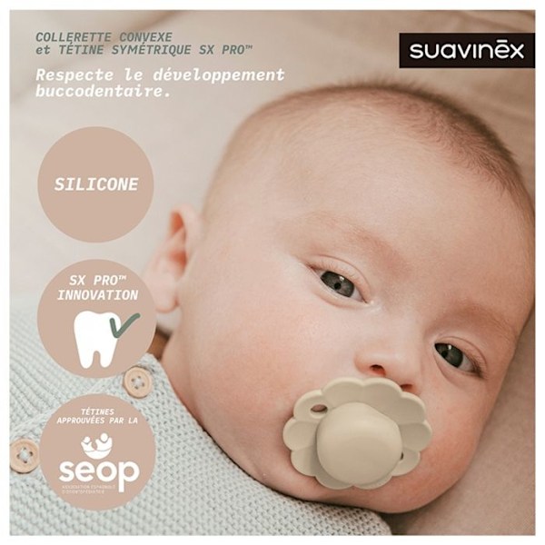 Suavinex, Wonder, Reversibel napp SXPRO 6/18 månader Wonder - Hedge green