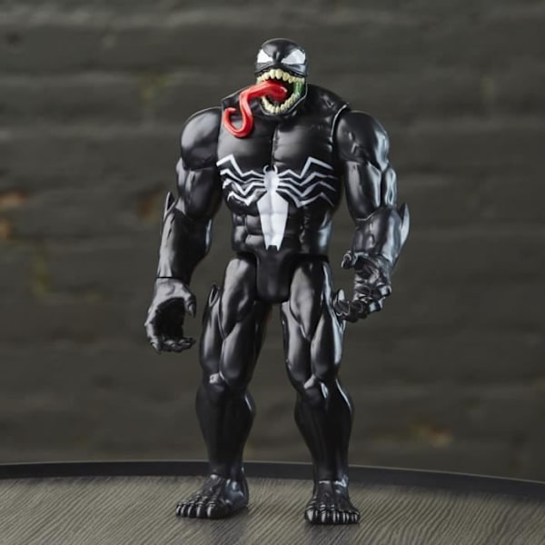 Deluxe Venom samlerfigur - HASBRO - Titan Hero Series - 30 cm - Til børn fra 4 år og opefter Flerfärgad
