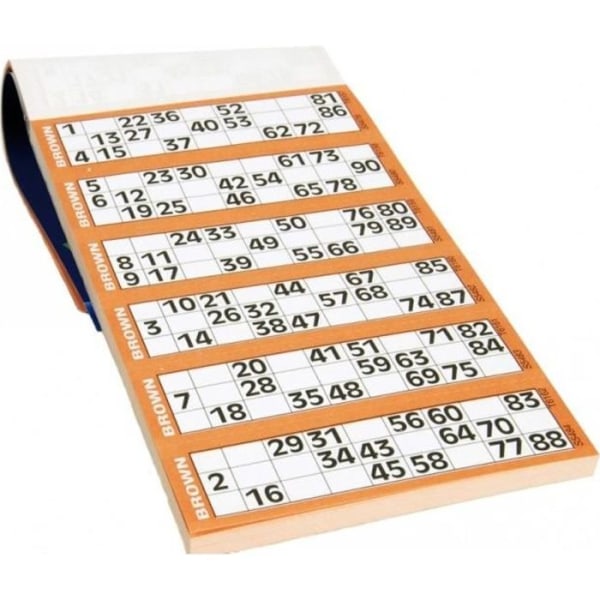 Lotto pappblock för att checka in papper