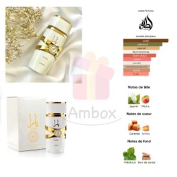 Parfume - Lattafa - YARA MOI BLANC - 100ml - Eau de Parfum - Orientalsk Amber Gourmand