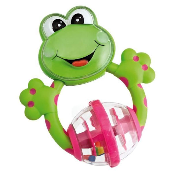 CHICCO Rattle Grodan Pat'mouille Grön och fuchsia