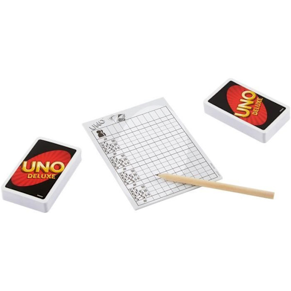 Mattel Spil - Uno Deluxe - Familiekortspil - fra 7 år og opefter K0888 -