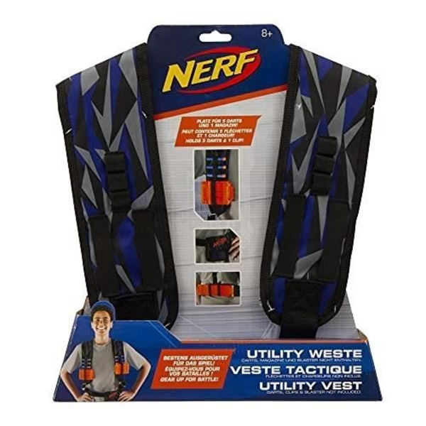NERF ammusliivi - UTILITY VEST NER03000 - Sisältää 4 lippaa ja yli 50 tikkaa