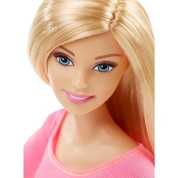 Barbie Fitness Doll Pink Top - BARBIE varumärke - Mjuka leder - För barn från 3 år och uppåt Rosa och svart