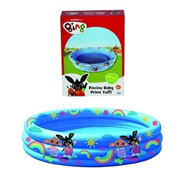 ODS 48897 BING babypool - 3 ringar - Blå - 100 x 25 cm