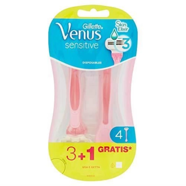 Venus Sensitive engångsrakhyvlar för kvinnor - Förpackning om 4 x 70 GR